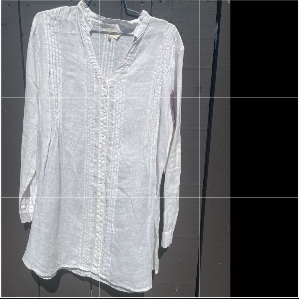 100% Linen Shirt New Size : S